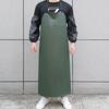 Waterproof Kitchen Apron PU Leather Work Apron Durable Cooking Chef Apron Home