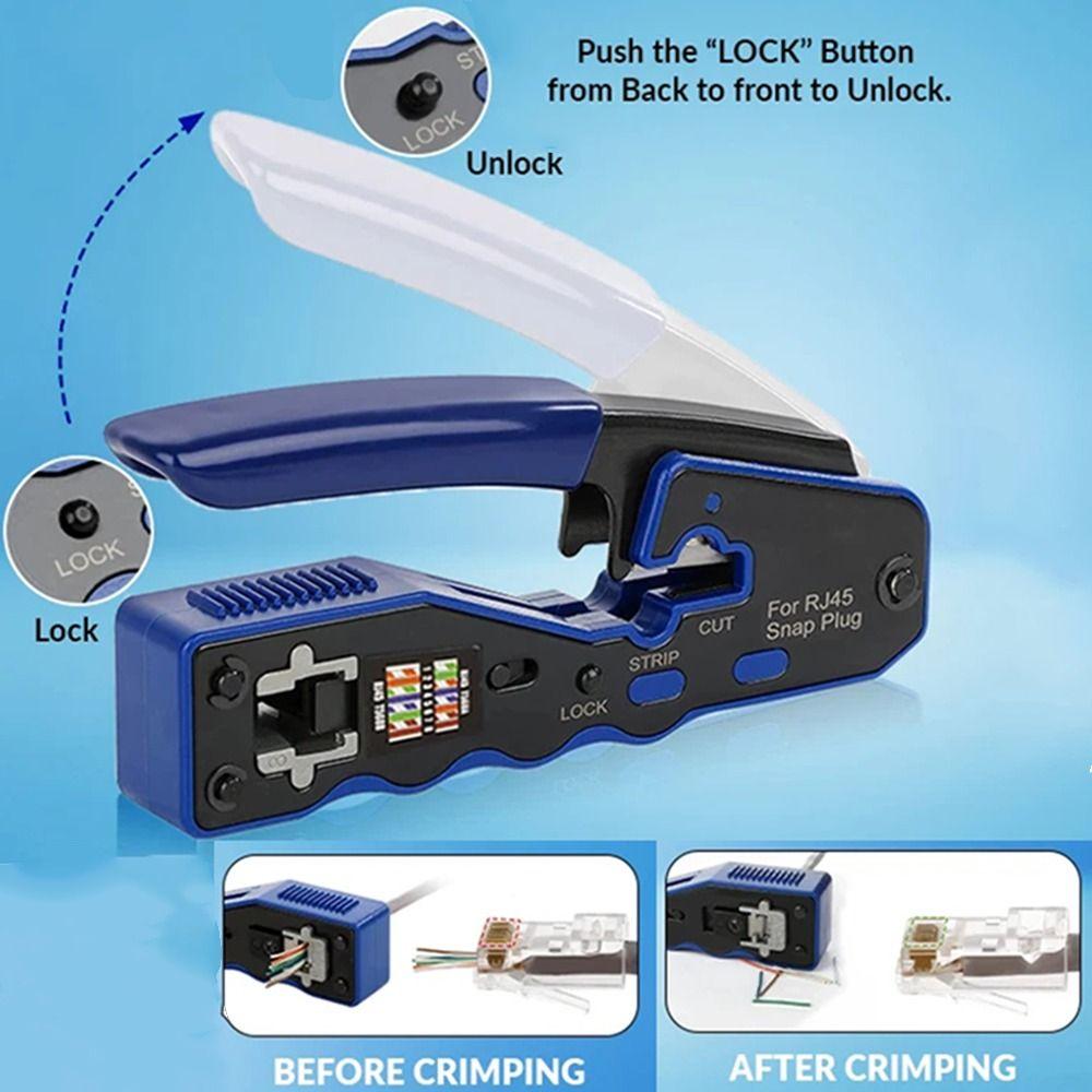 Stripping Function RJ45 Crimping Pliers Tool Wire Stripper Tools  Wire Connecting Tools