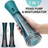 2 в 1 мастурбатор электрический мужской пенис насос вакуумный насос увеличение пениса усилитель пениса тренажер для пениса секс-игрушки для мужчин взрослых