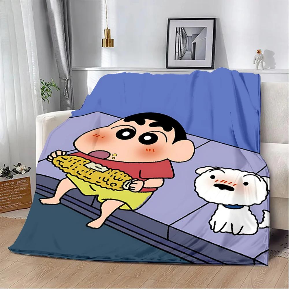 Crayon-ShinS chanS Printed Blanket Picnic Blankets Warm Blanket Soft and Comfortable Blanket Home Travel Birthday Gift