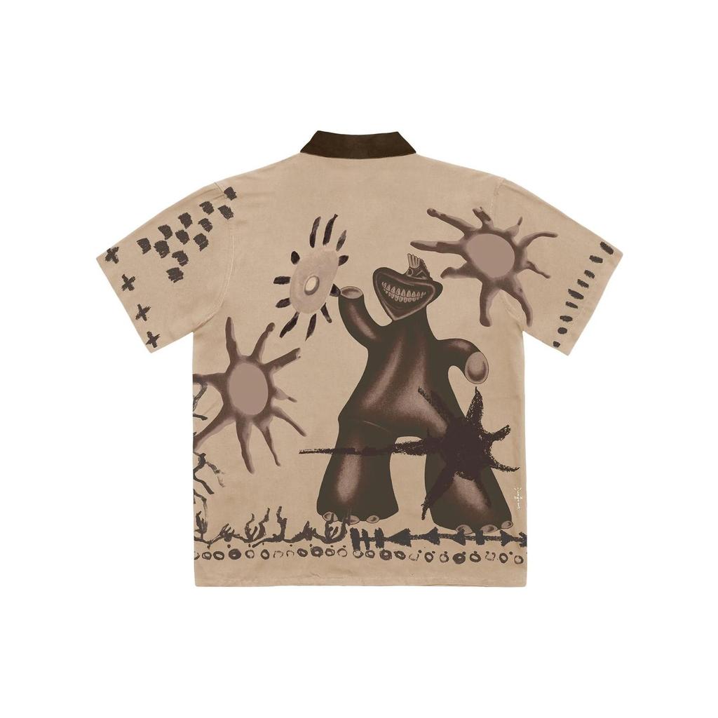 Travis Scott Рубашка мужская FW22 Коричневая CJFN-SS82