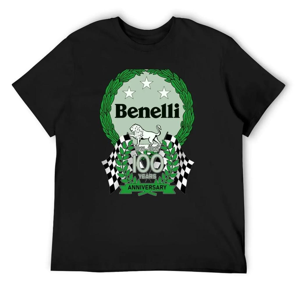 Benelli Lion Logo 100th Anniversary Celebration T-Shirt sports fans blacks sublime graphic tee shirt t shirt men