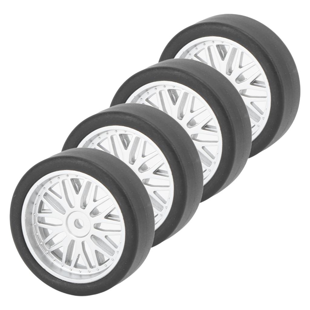 4PCS RC Drift Car Tires Rubber Drifting Wheel Tire Remote Control Model Car Tyre Replacement for AE86