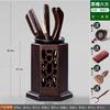 Kungfu Tea Set Accessories, Tea Ceremony, Six Gentlemen Whole Set, Black Sandalwood, Solid Wood Tea Clip, Bamboo Tweezers