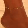 Stainless Steel Anklet New Style Light Luxury Sense of Quality Sequin Chain Fine Delicate Anklet For Women Zircon Party Gifts