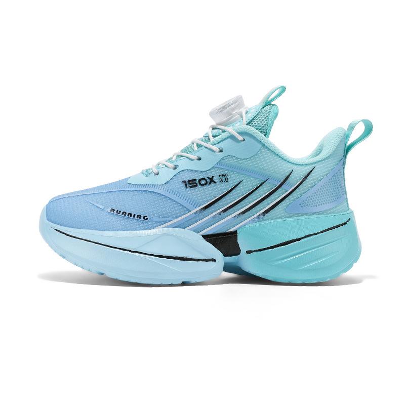 2025 Spring and Autumn Boys Sneakers Classmate Mesh Breathable Rotating Button Carbon Running Shoes Popular Red Rabbit Foreign Trade