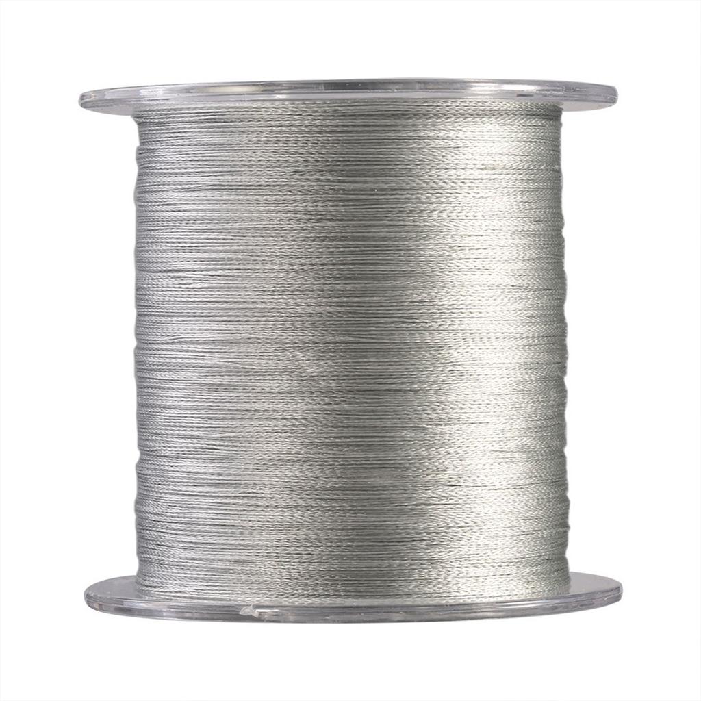300m PE   4 Strands Super Strong Fishing Lines Multi filament Fish Rope Cord Grey (0.6)