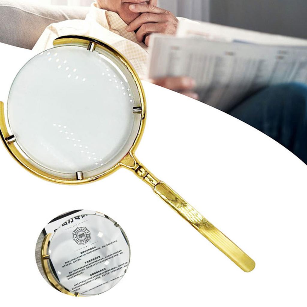 10X Magnifying Glass Handheld Eye Loupes Magnifier Magnifying Lens for Newspaper Reading Jewelry Coin Stamps Inspection