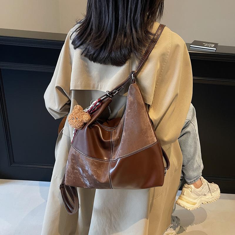 Retro Simple Large-capacity Tote Bag Women's 2025 New Fashion Casual Backpack Premium Shoulder Bag