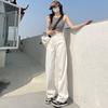 2023 Summer Women's High-Waist Wide-Leg Jeans - Slim, Straight, Loose Fit, Trendy Mopping Style