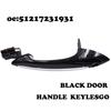 1x Black Car Exterior Front Left Comfort Door Handle 51217231931 For BMW F10 F01