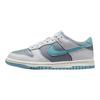 Кроссовки Nike Dunk Low GS Photon Dust Denim Turquoise для детей Серый Деним-Бирюзовый Дымчато-серый FB9109-008