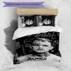 3pcs Custom Name Cartoon Lil Peep Bedding Set Duvet Cover Closure Includes 1 Duvet Cover & 2 Pillowcases for All Seasons Bedroom Decor