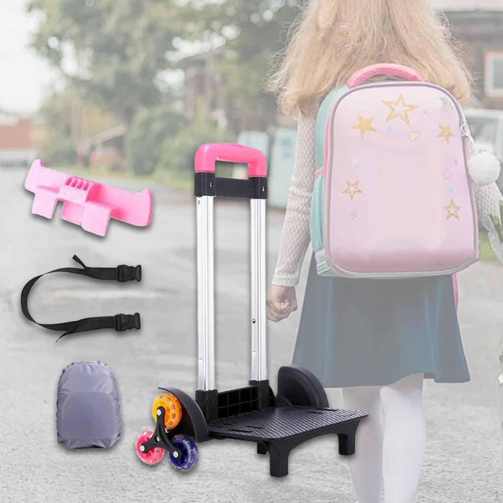 Backpack Trolley Hand Truck Lightweight Portable with 6 Wheels for Boxes, Bags, and Travel