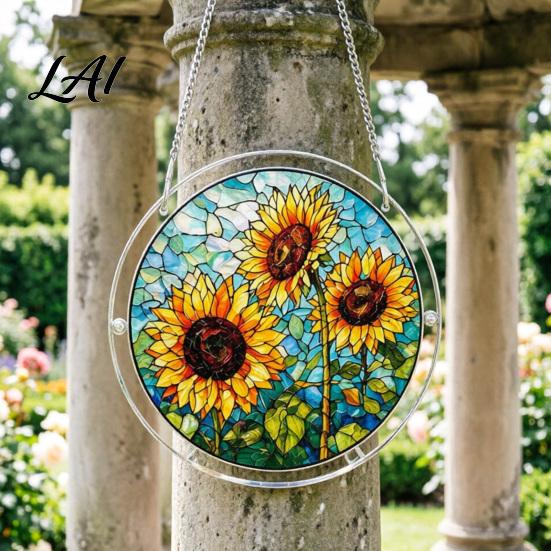 Sunlight Casting Shadows Toy Acrylic Jigsaw Puzzle Suncatcher Colorful Stained Glass Style Sun Catcher Handmade Catcher Kit DIY Puzzles Window