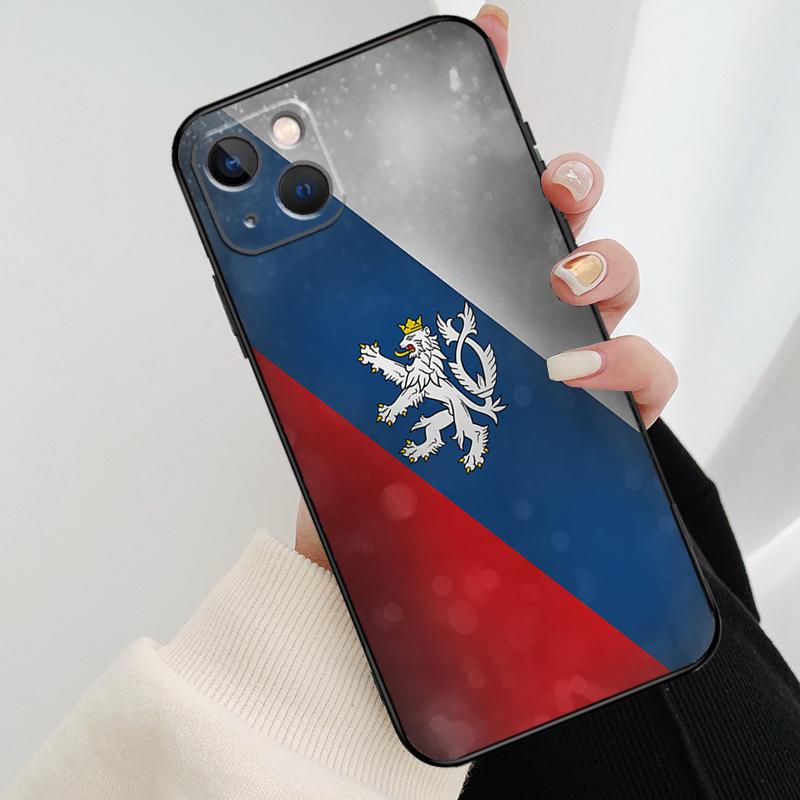 Чехия Чешский флаг Чехол для телефона для iPhone 17 Pro Max 14 13 12 11 15 16 Pro Max mini 15 16 Plus 16e 17 Air
