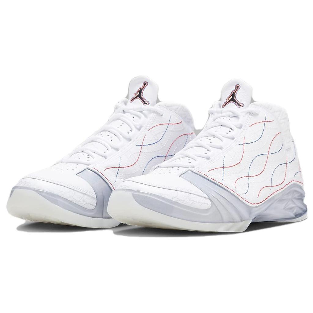 Мужские кроссовки Air Jordan 23 Retro Mid-Autumn Festival белые платинового оттенка черные FV3621-140