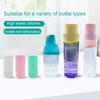 5Pcs Bottle Cover Reusable Stretchable Silicone Bottle Protector Leak-proof Bottle Holder for Travel