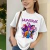 Одежда для маленькой девочки K-pop Охотники на демонов Мультяшная футболка Забавный подарок для фанатов Харадзюку Крутые детские футболки Летние топы
