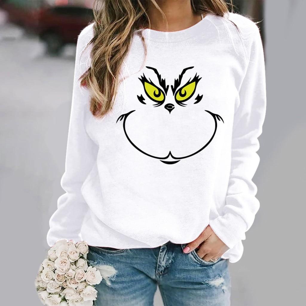 Ladies Autumn And Winter Basic Versatile Casual Loose Fashion Printed Long Sleeve Top