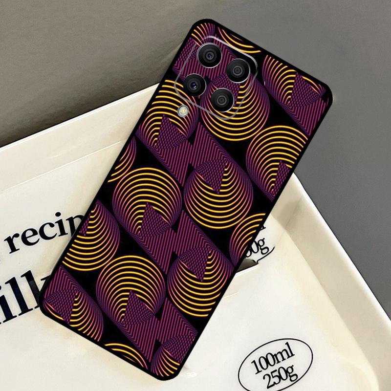 African Style Fabric Print Case For Samsung Galaxy M15 M55 M12 M13 M14 M54 M23 M16 M11 M21 M31 M20 M34 M52 M32 M36 M56