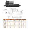 100mm Stroke Potentiometer Push Rod 3500N Thrust for Precise Industrial Positioning
