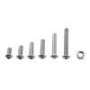 M3 A2 Stainless Steel Hex Socket Screws Bolt and Hex Nuts Assortment(Button Head)