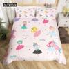 Комплект постельного белья Ballerinas Girl Duvet Cover Set King Size Pink Lovely Little Ballerinas Bedwear Set Kids Girls Princess Soft Polyester Steady Cover