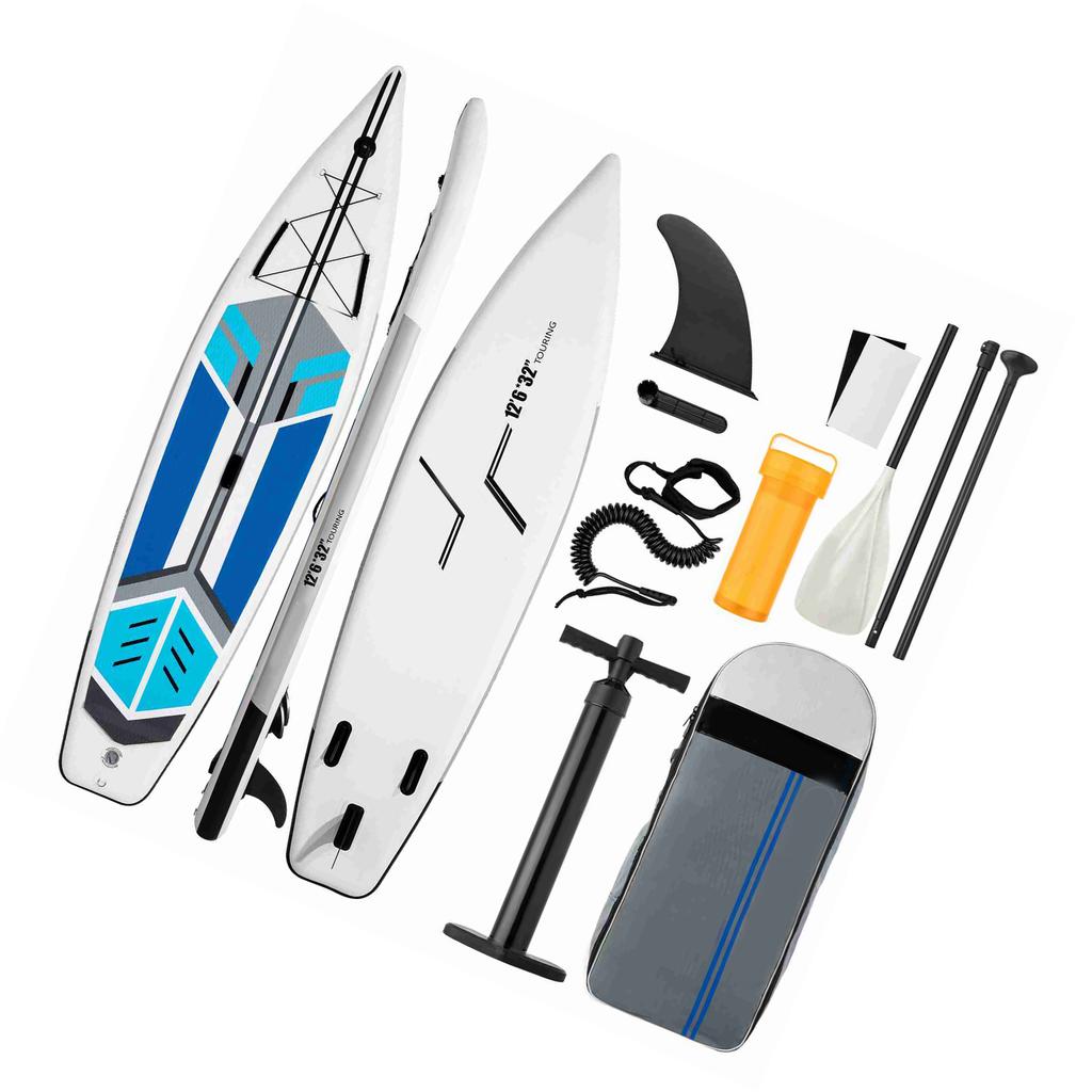 Надувная доска для сапсерфинга SUP 6 дюймов толщиной SUP доска для серфинга серф-набор с веслом серф-плавником и витым лишем