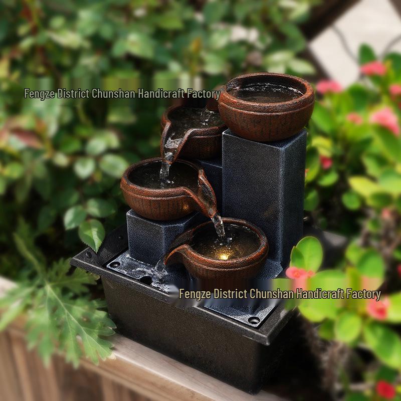 Настольный фонтан Фэн-шуй для декора домашнего офиса