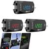 Универсальные 3 в 1 электронные часы для мотоцикла со светодиодным цифровым дисплеем, вольтметром, водонепроницаемым электронным термометром IP67