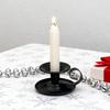 1/2Pcs Vintage Iron Taper Candle Holder Metal Candlestick with Handle Home Living Room Christmas Wedding Party Candle Stand Table Centerpiece