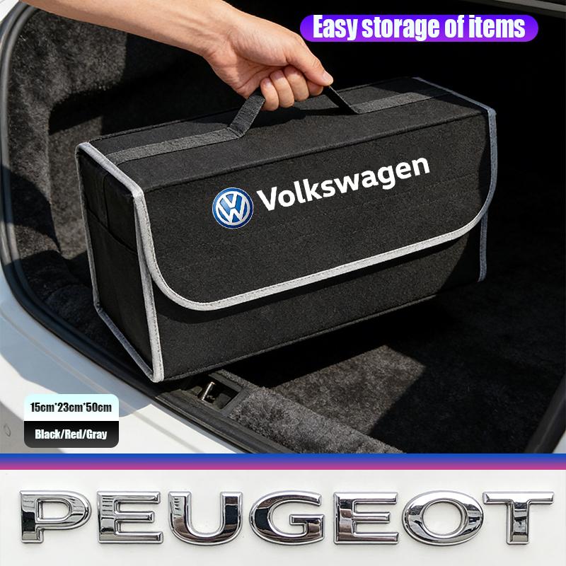 Car Internal accessories Trunk Organizer Box Large Capacity Keychain For VW Golf Amarok T5 Phaeton Teramont ID3 Tiguan T-Cross P