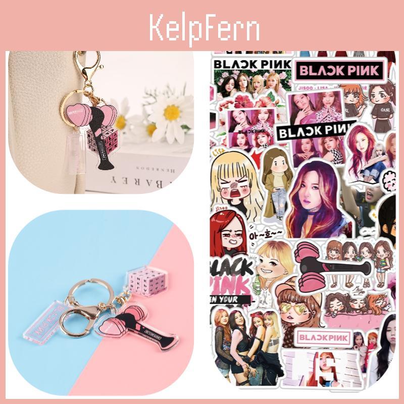 Стильный брелок-наклейка Blackpink 54 ПВХ-наклейки Разные размеры в комплекте