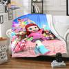 3Dcartoon Series Rainbow Ruby Children's Blanket Lulu and Bear Cute Blanket Intelligence and Adventure Blanket Animation Blanket