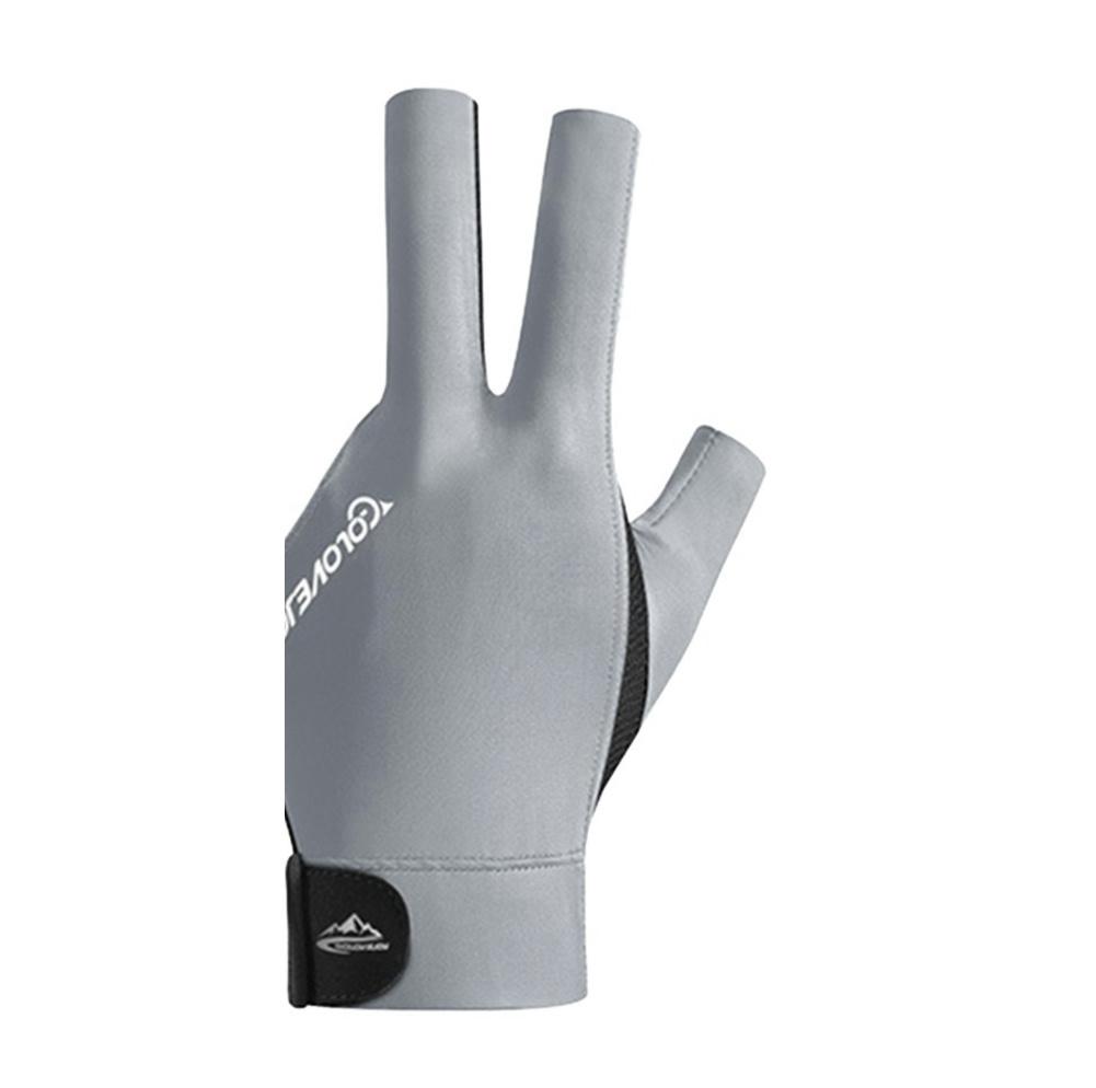 Перчатки для бильярда с открытыми пальцами, регулируемая наклейка, перчатки из полиэстера для снукера, портативные легкие многоразовые любительские тренировки