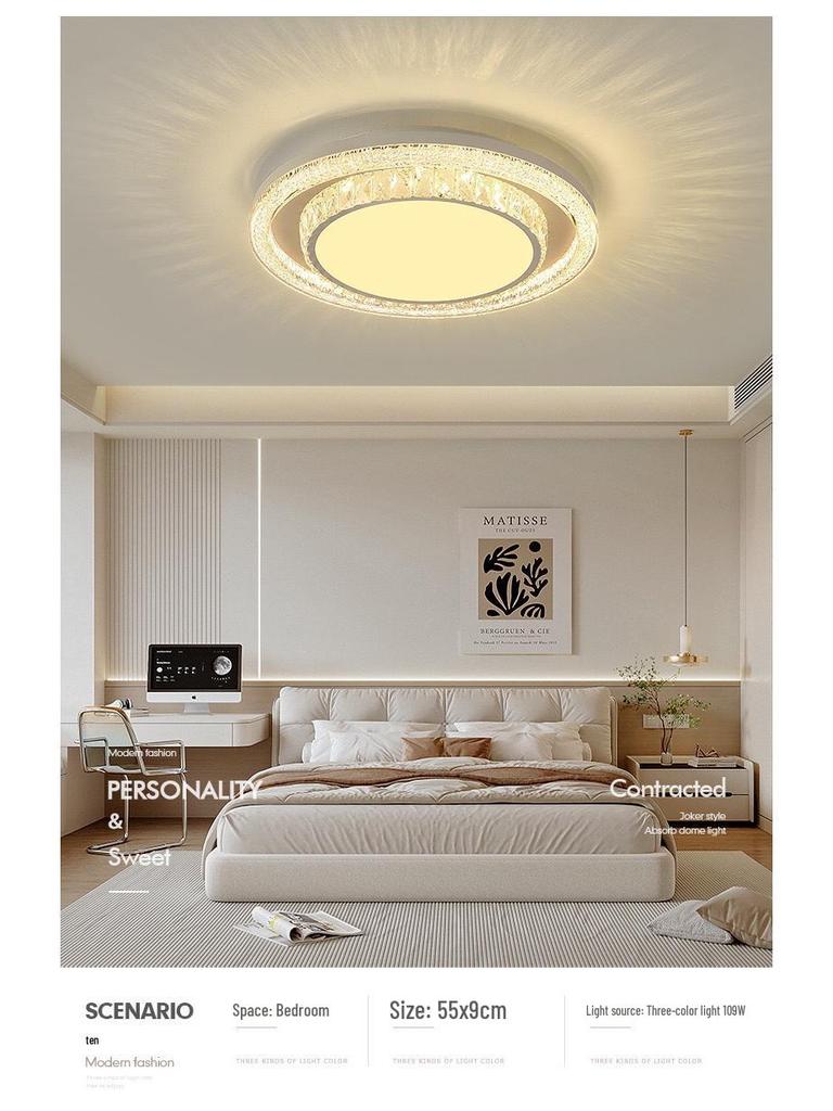 Modern Minimalist Ceiling Light for Living Room, Bedroom, Study, or Dining Room - Round and Super Bright