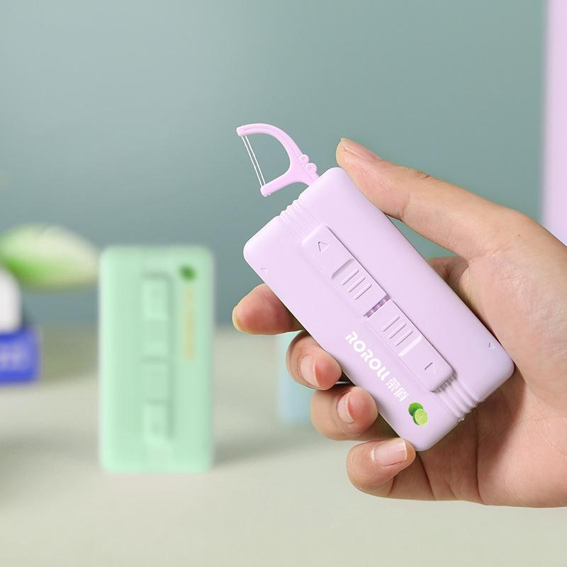 10 шт./кор. автоматический контейнер для зубной нити, легко нажимаемый, двусторонний выход, набор зубочисток для зубной нити, магнитный дизайн, уход за зубами