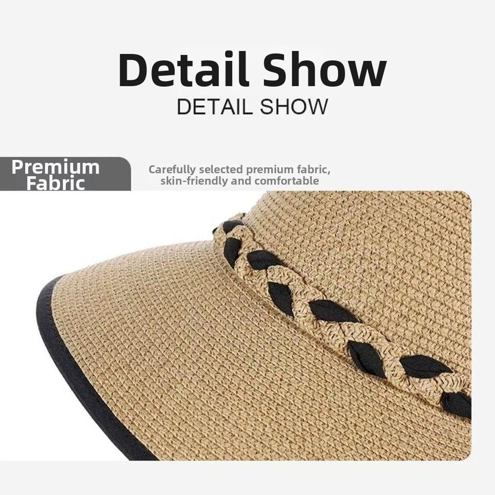 Wide Brim Sun Hat Multicolor Face Covering Cap Portable Sun Visor Hat Beach Trip