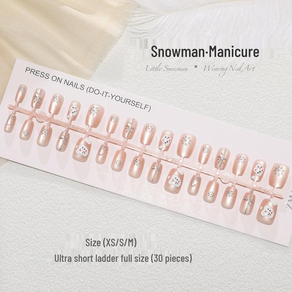 Румяна для ногтей с позолотой «кошачий глаз» — набор из 30 предметов, ручная работа, готовые к использованию размеры XS/S/M