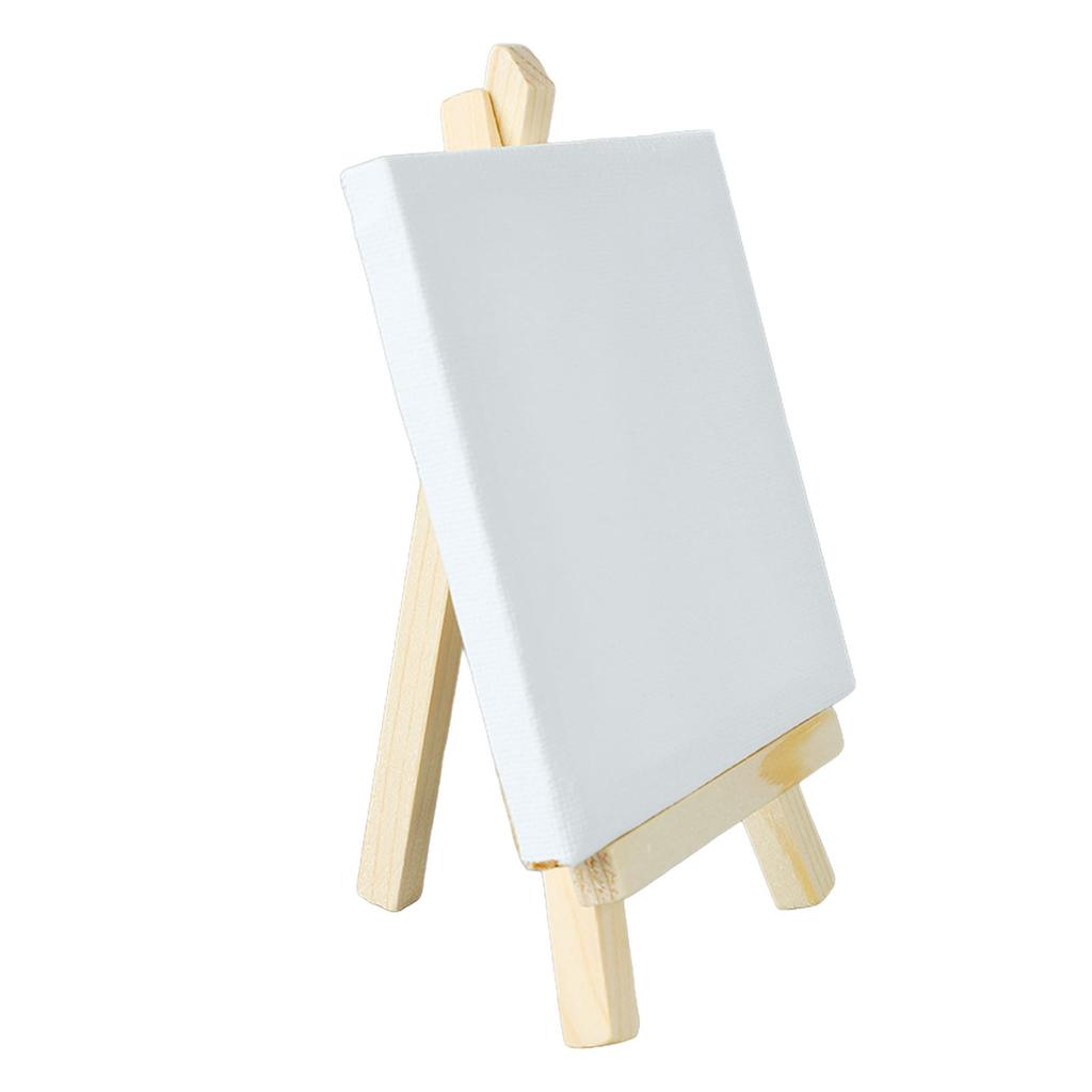 10 шт. Мини-подставка-мольберт 5,9 дюйма высотой 3,1 дюйма шириной Регулируемый наклон Мини-деревянный выставочный мольберт с рамой для масляной живописи DIY