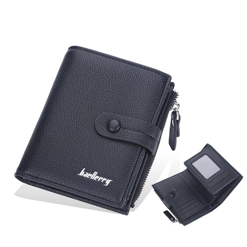 Baellerry Женские модные тройные кошельки с застежкой, кошелек из искусственной кожи с держателем для карт на молнии, кошелек для монет
