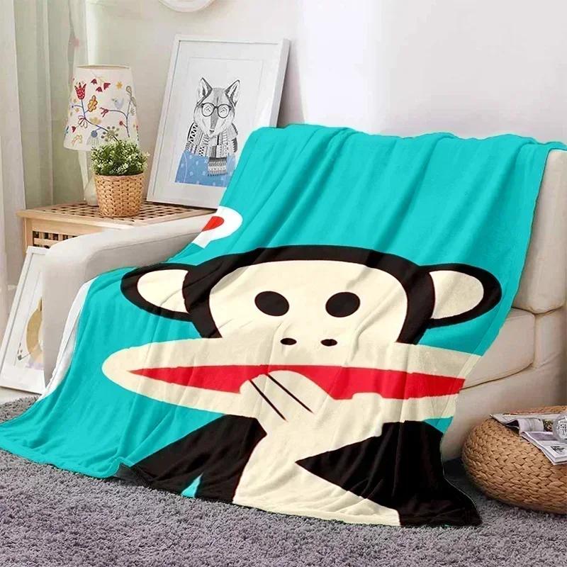 P-Paul Frank фланелевый гостиная, спальня, диван-кровать, детский пикник, тепло, комфорт, портативное одеяло, подарок на день рождения r2