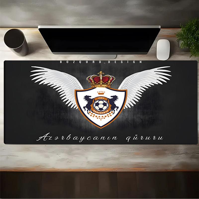 Dynamic Qarabag Crest Design Mouse pad, Gaming Mouse Pad, keyboard pad, Desk Decor for computer notebook Fan Gift Birthday Gift