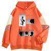 American Vintage Color Block Hoodie Loose Fit Streetwear Teen Boys Casual Wear
