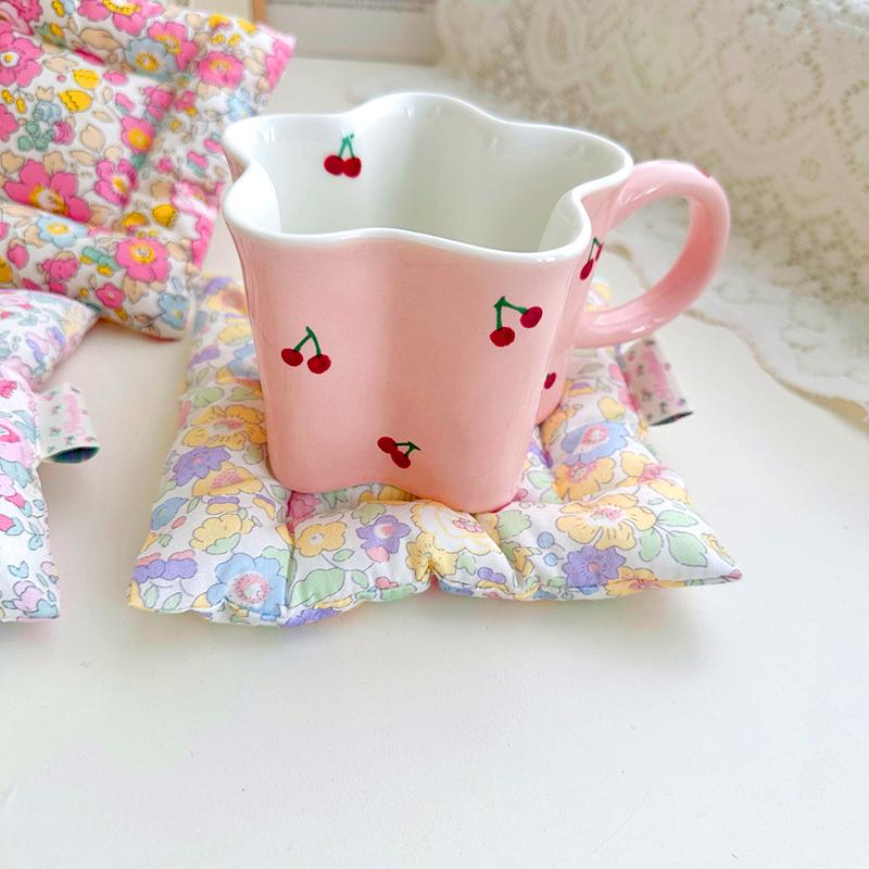 1 шт. Хранение ключей Модный реквизит для фотосъемки Кухонные принадлежности Мягкий утолщенный домашний декор Хлопковая подставка для подстаканников Коврик для украшений