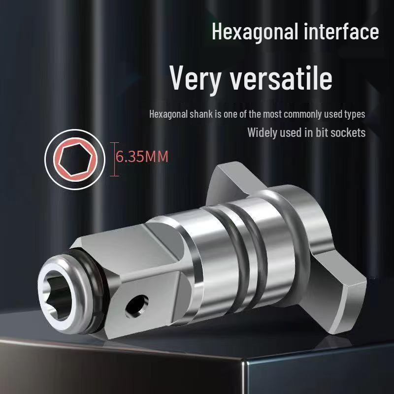 Dual-Use Electric Wrench Drill Bit Adapter with Strong Magnetic Square Shaft
