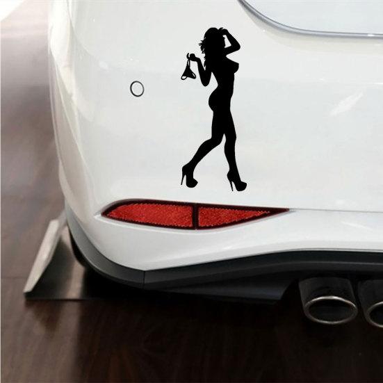 Авто Мотоцикл Забавно в Бикини Сексуальная Женщина Настенный Декор Наклейки Наклейка