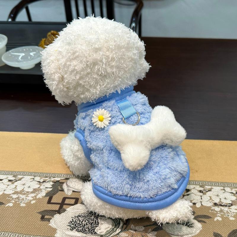 Dog cat clothes winter vest pet clothes warm cute cartoon Bigbear teddy puppet pet clothes