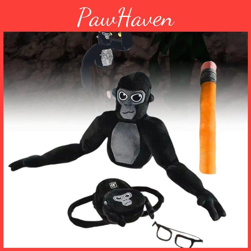 Очаровательная плюшевая игрушка-обезьянка Gorilla Tag для детей и коллекционеров 60x25 см